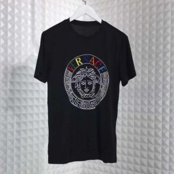 抜け感のある夏着物 大人のカジュアルスタイル VERSACE ヴェルサーチ 半袖Tシャツ 2色可選