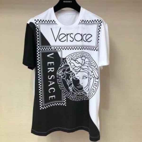 VERSACE ヴェルサーチ 半袖Tシャツ 2色可選 夏大人気のアイテム リラックススタイルが実現
