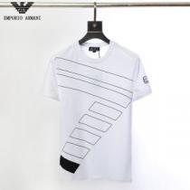 今旬のシルエットバランス アルマーニ 2色可選 ARMANI ちょっと大人の印象 スタイルアップ上品 Tシャツ/ティーシャツ
