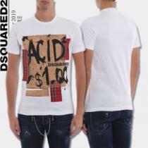 ディースクエアード DSQUARED2この夏は注目新作  Tシャツ/ティーシャツ 抜け感スゴイ 2色可選