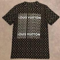 春夏のトレンドアイテム ルイ ヴィトン Tシャツ/ティーシャツ 大胆なデザイン LOUIS VUITTON 2色可選