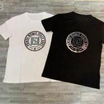 きちんと感が抜群 FENDI フェンディ半袖Tシャツ 2色可選 シンプルながら切れ味のいい