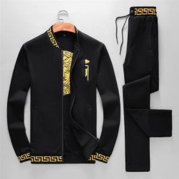 今っぽく新作アイテム 2色可選 ヴェルサーチVERSACE2025年春夏シーズンの人気 上下セット