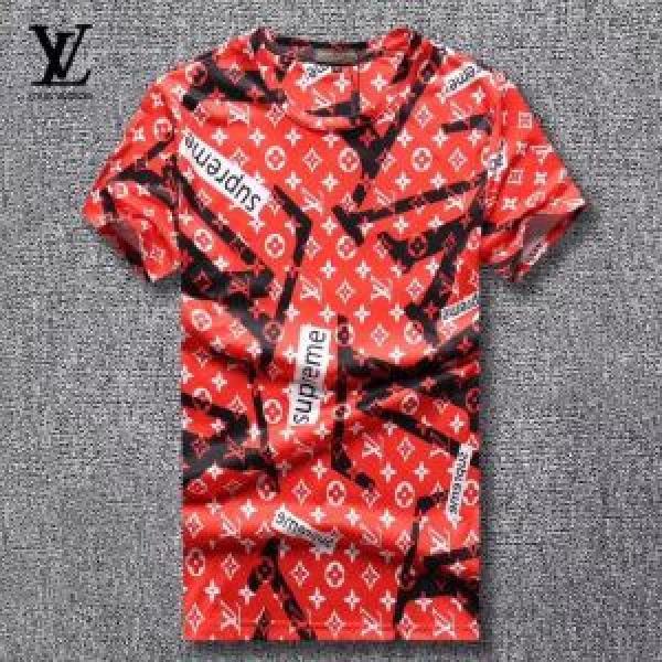 新しい斬新なスタイル ルイ ヴィトン LOUIS VUITTON Tシャツ/ティーシャツ 3色可選 定番のスタイル春夏限定