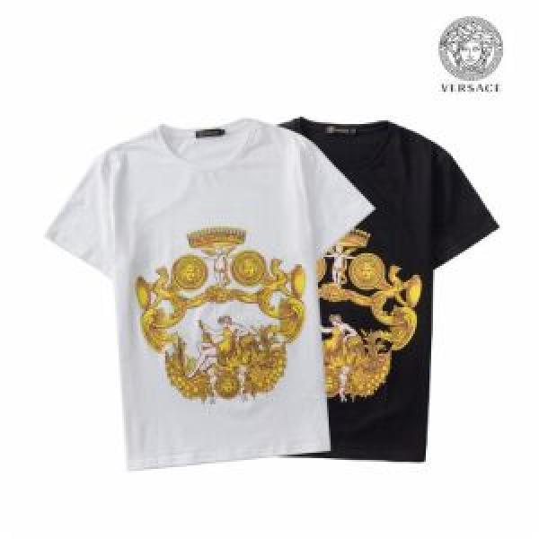 Tシャツ/ティーシャツ 2色可選 春夏に役立つカジュアル ヴェルサーチVERSACE 2026春夏トレンドアイテム