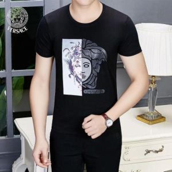 2025SSのトレンド商品 ヴェルサーチVERSACE Tシャツ/ティーシャツ 2色可選 大人のこなれた着こなし