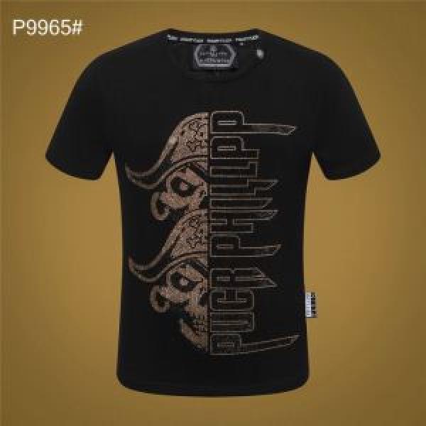 Tシャツ/ティーシャツ サラサラの着心地 フィリッププレイン 春夏の流行り2026新品 PHILIPP PLEIN 大人っぽく仕上げ