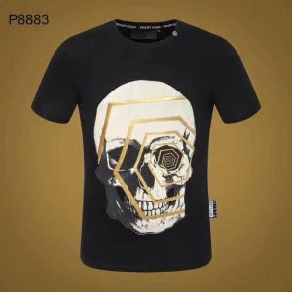 リラックススタイルが実現 Tシャツ/ティーシャツ 《2026年》今、注目のストリート フィリッププレイン PHILIPP PLEIN 2色可選