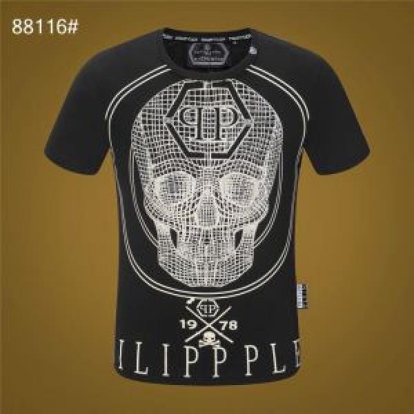 PHILIPP PLEIN 2色可選 優しげ人気アイテム Tシャツ/ティーシャツ フィリッププレイン 2025春夏は人気定番