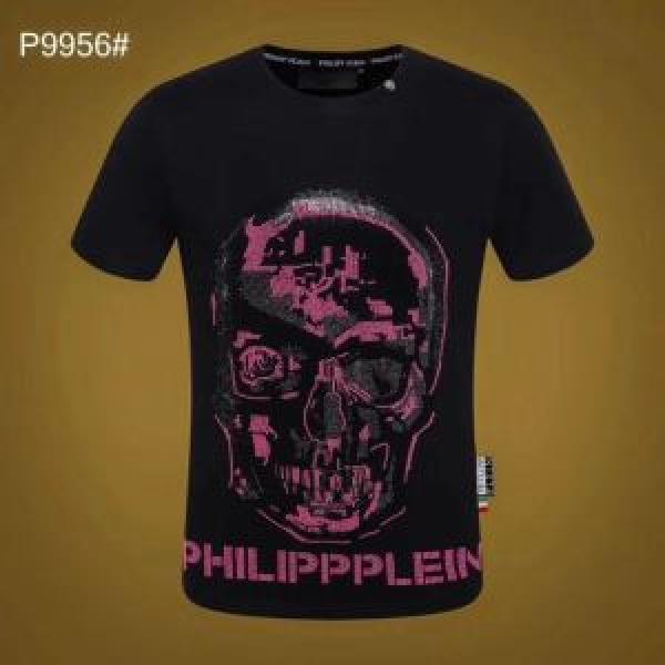 春夏の流行りトップス Tシャツ/ティーシャツ 2025春夏も引き続きトレンドフィリッププレイン PHILIPP PLEIN 2色可選