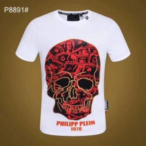 PHILIPP PLEIN 夏大人気のアイテム Tシャツ/ティーシャツ フィリッププレイン 2色可選 春夏の流行り2025新品