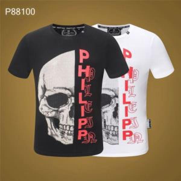 おすすめ大人かわいい着こなし Tシャツ/ティーシャツ フィリッププレイン 2026年の夏のマスト PHILIPP PLEIN 2色可選