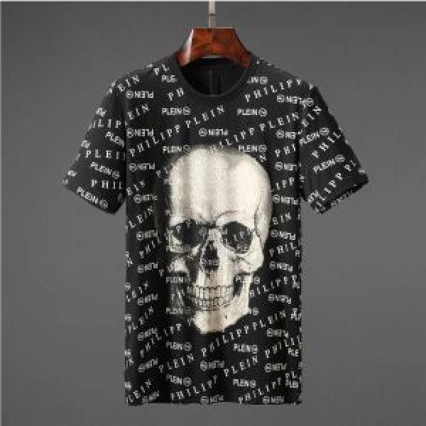 フィリッププレイン PHILIPP PLEIN  きちんと感が抜群 Tシャツ/ティーシャツ 2色可選 2025春夏のトレンド新商品