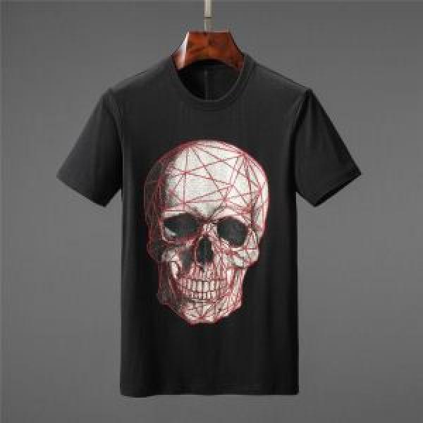 2色可選 Tシャツ/ティーシャツ フィリッププレイン夏の王道　適度な上品さ  PHILIPP PLEIN  知的優秀アイテム