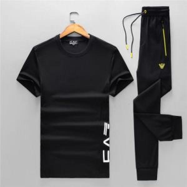 半袖 上下セット新作限定早い者勝ち2色可選 ARMANI アルマーニ2026年最新ファッション
