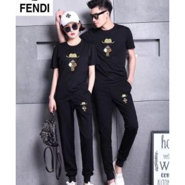 フェンディ男女兼用 人気モデルの2026夏季新作半袖 上下セット夏シーズン特集 FENDI