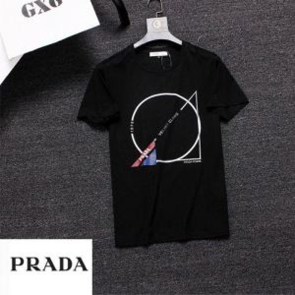 2026春夏は人気定番 プラダ スーパーコピー ｔシャツ コーデ メンズ ストリート スタイル Pradaコットン トップス 半袖 着こなし