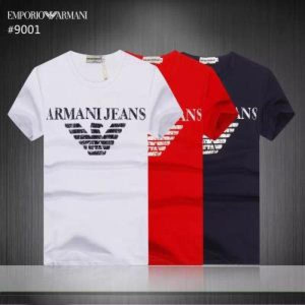 3色可選 暑い今こそ活躍させたい！ 2026春夏人気トレンドアイテム ARMANI アルマーニ  半袖Tシャツ