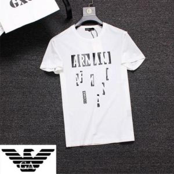 ARMANI アルマーニ  半袖Tシャツ 2色可選 夏っぽさ新作アイテム 2026年の夏のマスト