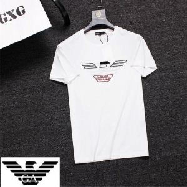 大人っぽく着こなし ARMANI アルマーニ  半袖Tシャツ 3色可選 【2026年】夏のファッション