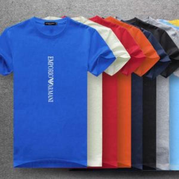 多色可選 半袖Tシャツ 2026夏ファション新品 大人のこなれた着こなし ARMANI アルマーニ