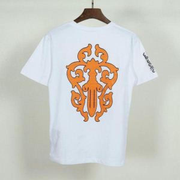 半袖Tシャツ 2色可選 CHROME HEARTS すっきりした印象に 優雅で都会的な装いに仕上げ クロムハーツ