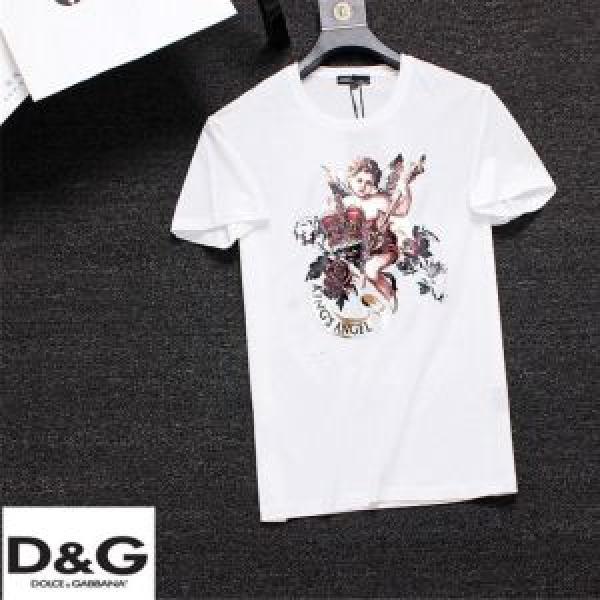 Dolce&Gabbana ドルチェ＆ガッバーナ 半袖Tシャツ 2色可選 大人カジュアル夏ファッション2026 通勤の定番