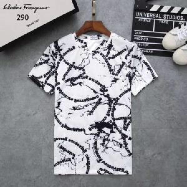 2026年春夏流行ファッション大人可愛いスタイル  FERRAGAMO サルヴァトーレフェラガモ 半袖Tシャツ 3色可選