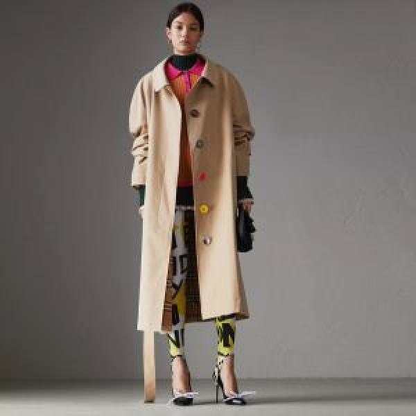 BURBERRY ロングコート新商品☆完売必至 バーバリー2026SS 最新先取りおしゃれなロゴ入り