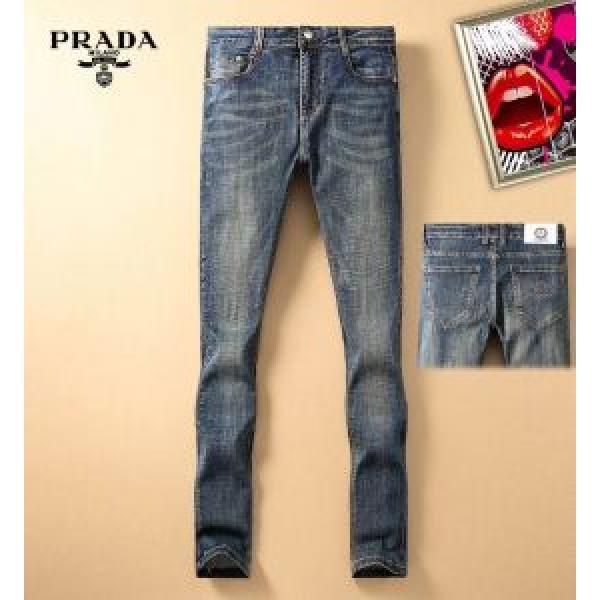 プラダ PRADA ストレートデニムパンツ 2019年春夏流行ファッション 風通しの良いフレア
