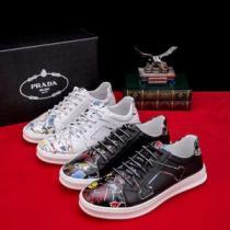 2025夏ファション新品 今季トレンドの限定アイテム オシャレ上級者に PRADA プラダ カジュアルシューズ 2色可選