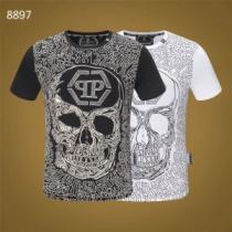 フィリッププレイン PHILIPP PLEIN 2色可選 大人のこなれた着こなし Tシャツ/ティーシャツ 快適な着心地