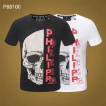 おすすめ大人かわいい着こなし Tシャツ/ティーシャツ フィリッププレイン 2026年の夏のマスト PHILIPP PLEIN 2色可選