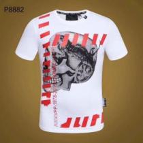 PHILIPP PLEIN 夏の大人カジュアルスタイル Tシャツ/ティーシャツ フィリッププレイン 2色可選大人っぽく着こなせる