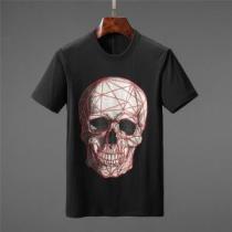 2色可選 Tシャツ/ティーシャツ フィリッププレイン夏の王道　適度な上品さ  PHILIPP PLEIN  知的優秀アイテム