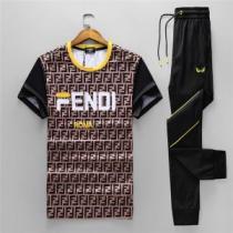この夏を迎える人気新作半袖 上下セット2026年春夏の限定コレクション 2色可選 FENDI フェンディ