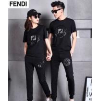 最新で一目惚れ半袖  FENDI フェンディ 上下セット安定感のある2026夏新作 男女兼用