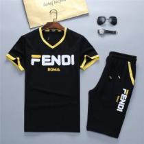 【2026春夏】最新コレクション  2色可選 FENDI フェンディ 半袖 上下セットギフト最適期間限定