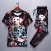 2025限定 男性に人気 VERSACE 上下セットヴェルサーチ少量入荷☆限定モデル 半袖