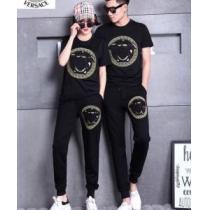 半袖 上下セット正規品保証19春夏 ヴェルサーチ 数量限定奇跡の入荷 VERSACE 男女兼用