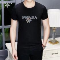 特に注目ファション プラダ ｔシャツ メンズ 通販 Pradaコピー 激安 半袖 コットン トップス ホワイト ストリート 新着