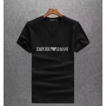 夏らしい季節感 大人カジュアル夏ファッション2026 ARMANI アルマーニ  半袖Tシャツ 3色可選