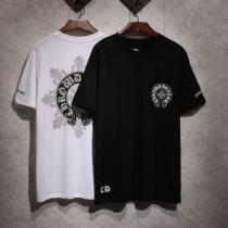 キレイめ感が強いCHROME HEARTS 半袖Tシャツ今流行りの最新コレクションクロムハーツ2色可選