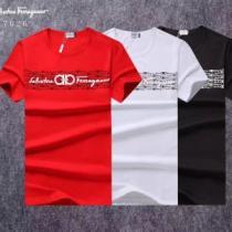2026即旬な装いに 素敵なスタイルで夏の定番 FERRAGAMO サルヴァトーレフェラガモ 半袖Tシャツ 3色可選