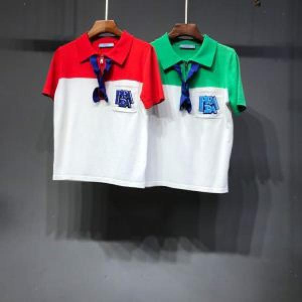 2026春夏の大注目トレンド 今年春夏ファション流行り PRADA プラダ 半袖Tシャツ 2色可選