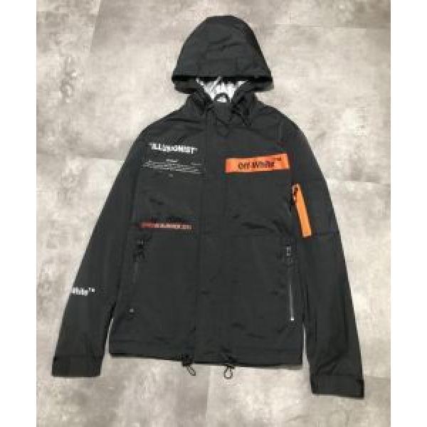 今流行りの最新コレクション 男女兼用 2026春夏は人気定番 Off-White オフホワイト フード付きコート 2色可選