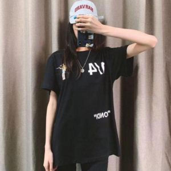Off-White オフホワイト 半袖Tシャツ  off white-19ss】 OW 19ss 春夏の流行り2026新品 大人の可愛さを引き立て