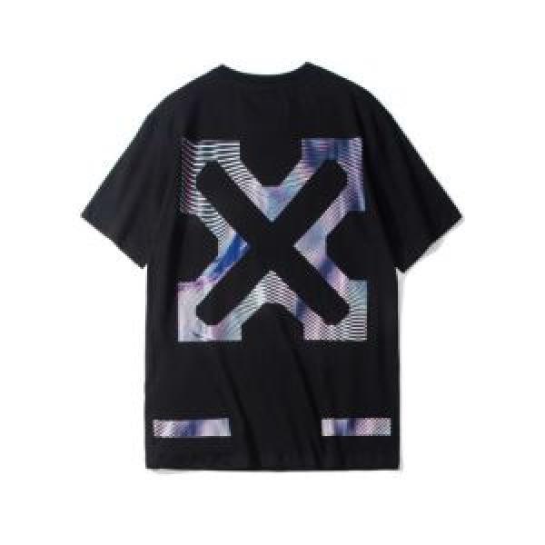 ブランドの話題の新作も！ Off-White オフホワイト 半袖Tシャツ OFF BLACK 2色可選 2026春夏人気トレンドアイテム