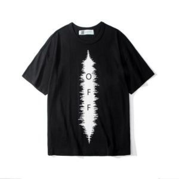 夏らしい季節感 Off-White オフホワイト 半袖Tシャツ OFF BLACK 2色可選 2026年夏の一押しファッションアイテム
