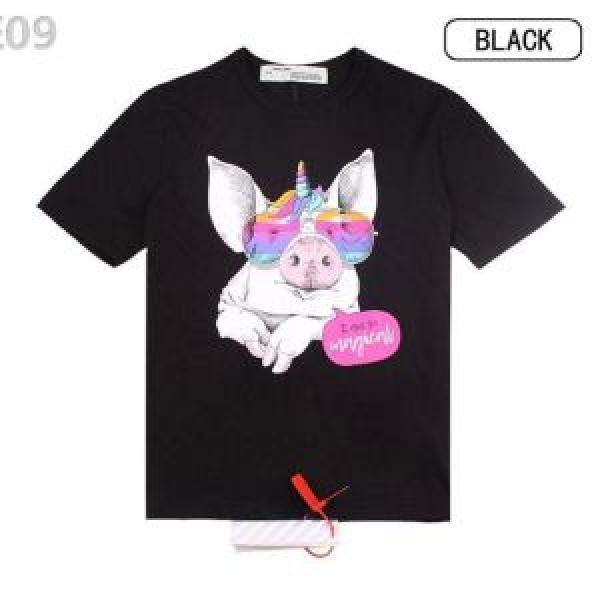 夏おすすめ人気ブランドアイテム おしゃれな夏ファッション2026 2色可選 半袖Tシャツ Off-White オフホワイト
